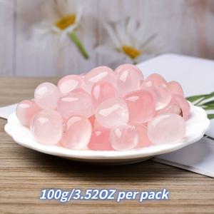 TEMU DIY 주얼리, 홈 , 수제 프로젝트에 적합한 무게 100그램/3.52온스의 고품질 광택 장식된 로즈 파우더 스톤 팩, 화분과 수족관용 하이드로포닉 정원 자갈 재료