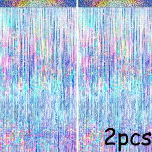 TEMU 2pcs 실버 글리터 커튼, 2m x 1m - 화려한 & 별빛 밤 디자인, 70년대, 80년대, 90년대 테마 파티, 생일, 데이, 및 더 많은 것에 완벽한, 파티 배경 | 글리터 커튼 | 화려한 파티 장식, 파티 장식