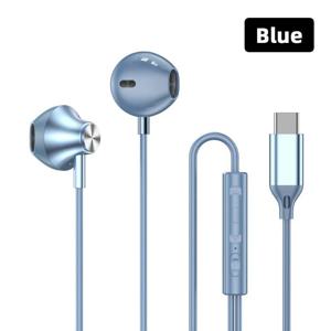 TEMU 반쪽 이어폰, 음악 이어폰, 핸드프리 이어폰, 타입-C 3.5mm, 마이크 포함, for iPhone 16 15 Android, Xiaomi Redmi Note 10 9 8 7용