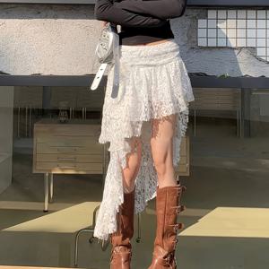 TEMU 여성용 비정형 컷 솔리드 컬러 메쉬 드레스, 생일 및 축제에 적합한 섹시 스커트, 모든 행사에 어울리는 패션 스커트, 봄 여름 가을 겨울 옷장|가을원피스