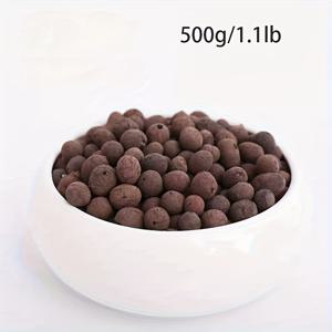 TEMU 1팩 진갈색 수경식 점토 자갈, 0.31-0.59인치 통기성 레카 볼 - 다육 식물, 분재 및 난초용 경량 어항 및 정원 장식, 넓은 물 보유력, 자연스러운 질감으로 식물 성장 촉진