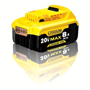TEMU Dulwich 20V Max 8.4Ah 리튬 대체 배터리 - 무선 전기 도구 DCB205-2, DCB206, DCB204, DCB203 | 충전식, 메모리 효과 없음, 과충전 및 과부하 보호, 전원 템플릿 보호, 도구 배터리 대체 | 현대 배터리 디자인 | 내구성 배터리