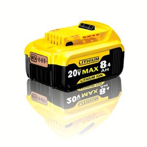 TEMU 1개 20V 8.4Ah 리튬이온 교체용 배터리 DCB200/DCB205/DCB 시리즈 전동 공구용 - 고용량 충전식 배터리 팩, 장시간 사용 가능, 내구성 있는 리튬이온 기술, 다양한 모델 호환, 견고한 외부 케이스