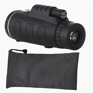 TEMU 10배 고화질 단안식 망원경 - 수동 초점, 40mm 대형 목적 렌즈, 10배 증폭, 포터블 디자인, 새 관찰, 캠핑, 여행용 - 내구성 있는 구조, 이상적인 선물, 새 관찰용 액세서리, 세련된 검은색 마감, 튼튼한 구조
