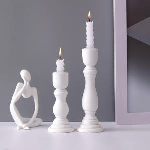 TEMU 2개 캔들 거치대, 크고 짧은 로맨틱 촛대, 중앙 장식품, 촛불 저녁 식사 사진 소품, 결혼 기념일 생일 데이트 분위기 장식, 테이블 거실 홈 장식, 할로윈 크리스마스 새해 장식