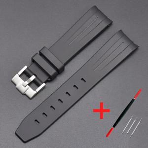 TEMU 오메가 시계용 20mm 시계 스트랩, 남성과 여성을 위한 곡선형 실리콘 손목 브레이슬릿, 방수 스포츠 시계 밴드, 선물로 이상적인 선택