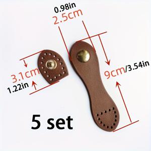 TEMU 5개 스냅 버튼 클로저 - DIY 지갑, 핸드백, 재킷 등에 쉬운 봉제 버클 - 내구성 있는 소프트 플라스틱 패스너, 봉제용 버튼, DIY 지갑 만들기