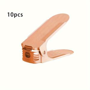 TEMU 10개 조절 가능한 플라스틱 신발 선반 정리함 – 현관, 복도, 거실, 침실, 욕실을 위한 올인원 공간 절약 신발 보관 솔루션 – 가정 및 기숙사 필수품|신발정리대