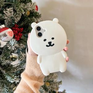 TEMU 애플 폰 16, 15, 14, 및 13 프로 맥스에 적합한 스스로를 모욕하는 곰 폰 케이스입니다.