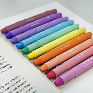 TEMU FUNFULL 젤 하이라이터 10개, 파스텔 & 밝은 색상, 번짐 없음, 부드러운 글라이드 - 부드러운 쓰기 위한 ABS 수지 본체, 사무실 및 학교 저널링에 이상적