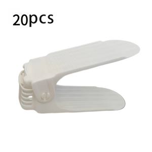 TEMU 12개/20개 조절 가능한 신발 선반 - 내구성이 뛰어난 PP 플라스틱, 입구, 복도, 거실 등에 공간을 절약하는 정리함, 전기 필요 없음, 신발 보관 정리함