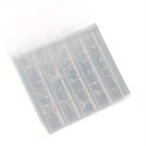 TEMU 1/7개 3D 꽃 네일 아트 스텐실, 장미, 튤립, 백합 실리콘 네일 조각 스텐실, 저자극성 실리콘 네일 스텐실, 꽃 나비 네일 아트 템플릿 실리콘 조각 스텐실, 장미 리본 3D 엠보싱 템플릿, 3D 네일 아트 엠보싱 실리콘 몰드, 미니 네일 스텐실, DIY 네일 아트 장식, 네일 아트 도구 - 네일 용품 - 매력 장식