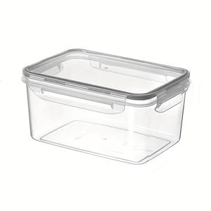 TEMU 1pc 3.3L/116oz 대용량 밀폐 식품 보관 용기, 2가지 색상 옵션 - 실리콘 먼지 방지 뚜껑이 있는 재사용 가능한 빵 정리함, 빵 보존을 위한 다목적 냉장고 보관 상자, 식품 밀봉 및 정리에 이상적, 식품 보관 솔루션|현대 주방 액세서리|스택 가능한 보관 상자, 빵 보관 용기