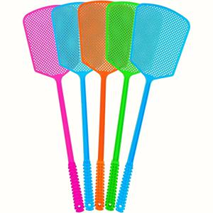 TEMU 5pcs 강력한 모기 퇴치기 - 내구성 있는 플라스틱, 실내 및 실외 사용을 위한 긴 손잡이, 효과적인 곤충 관리, 배터리 필요 없음, 실외 해충 관리에 이상적
