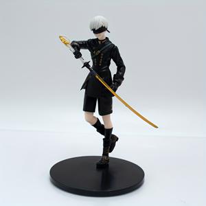 TEMU 창의적인 귀여운 애니메이션 캐릭터 장면 액세서리 - 검과 활이 있는 PVC 수집용 조각품 모델, 애니메이션 팬들을 위한 이상적인 선물, 애니메이션 수집품 | 동적 포즈 조각품 | 세부적인 의상 디자인, 애니메이션 방 장식
