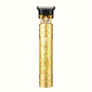 TEMU 1pc 드래곤 엠보스드 전기 헤어 클리퍼 남성용 - USB 충전식, 300mAh 배터리, 4개 교체 가능한 커미 (1.5-4mm) 및 청소 브러시 포함 - 턱수염 트리밍 및 관리를 위한 이상적인 아버지의 날 선물, 턱수염 트리밍 도구|슬기한 블랙 디자인|눈에 띄는 디자인, 남성용 헤어 클리퍼