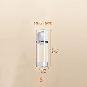 TEMU 1개 여행용 로션 스퀴즈 디스펜서 병 대용량 휴대용 진공 화장품 보관함 파운데이션 액체 워터 밀크 샘플 리필 가능 메이크업 용기 야외 여행 분할 크림 마스크 빈 병
