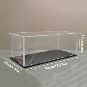TEMU 1개 다이캐스트 자동차 모델 전시장, 고투명 아크릴 소재, 쌓을 수 있고 방진 기능, 40x20x15cm, 수집가를 위한 맞춤 제작, 졸업 기념 또는 생일 선물용 멋진 박스, 세련된 박물관 케이스, 먼지방지 케이스