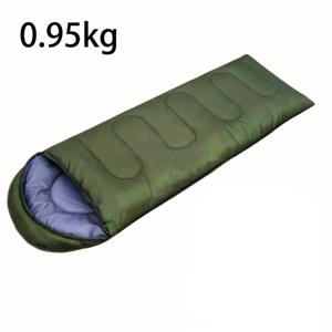 TEMU 0.7/0.95kg 초경량 컴팩트 캠핑 침낭 - 합성 섬유 보온, 통기성 & 휴대용 디자인, 봄/여름 야외 활동, 하이킹, 배낭 여행용 - 4가지 색상 (블루/레드/그린/블랙), 성인용
