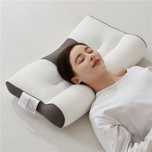 TEMU 1개 인체공학적 니트 마사지 베개 흡습 발산성 통기성 코어, 가정 침실 거실 장식 침구 액세서리