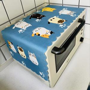 TEMU 1pc 가정용 전자 레인지 먼지 커버, 통기성이 좋은 오븐 먼지 천