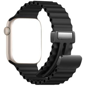TEMU 실리콘 오션 스트랩, 애플 워치 울트라 2용 49mm 45mm 41mm, 아이워치 6 5 4 3 SE 44mm 40mm 42mm용 밴드