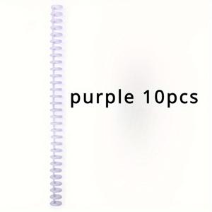 TEMU 10개 A4 30홀 PVC 루즈 리프 바인더 링 - 노트북 종이, 사무용품 용 플렉시블 라운드 스파이럴 스프링 스파인|편지지|A4용지|포카바인더