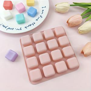 TEMU 16-구멍 실리콘 초콜릿, 케이크 굽기, DIY 공예, 비누 만들기 - 식품 등급 노스틱 베이크웨어, 캔들 왁스, 젤리, 푸딩용 비충전 몰드