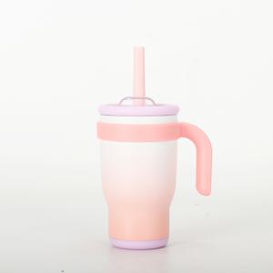 TEMU 14oz 스테인리스 스틸 핸들 & 스트로우 텀블러 - 누수 방지, BPA 프리, 매트 마감 & 생동감 있는 디자인 - 휴대용 플립탑 뚜껑, 스포츠, 야외, 사무실, 가정용 - 크리스마스, 발렌타인데이, 생일 선물 추천, 유출 방지 용기, 재미있는 디자인, 실내외 사용 가능, 내구성 강한 음료 용기, 밀폐형, 모던 드링크웨어, 야외 활동가에게 이상적