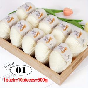 TEMU 10개, 95% 양모, 5% 아크릴 양모, 고품질 양모 양모, 풍부한 색상, 부드럽고 편안함, 3.5mm 바늘로 짓는 것에 적합, 212 양모 양모, 스웨터, 셔울, 크로셰 벡스트, 담요, 손수 양모 공, 그리고 당신이 좋아하는 색상으로 소원을 빌어줍니다.|뜨개실