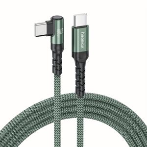 TEMU USB C to USB C 케이블 100W 1/2개 타입 C에서 타입 C로의 고속 충전 케이블, 아이폰 16 15 갤럭시 S24 S23 아이패드 맥북 픽셀용 90도 각도 USB C 코드