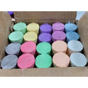 TEMU 20개 巨大사이드워크 chalk 세트 - 10가지 색상, 지우개, 둥근 모양, 강력한 점 chalks, 비타민 세척 가능한 예술 놀이, chalkboard, blackboard 및 놀이터, 놀이터 예술 용품|원활한 색상|지우개 chalks, 놀이터 장비