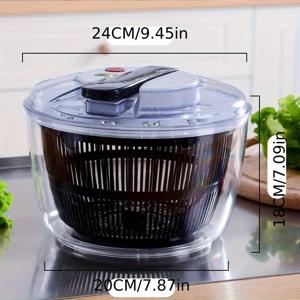 TEMU 3-선택 타입 프레스 탈수기, 3L/5L 대용량 전기 불필요, 내구성 PET 소재 빠른 샐러드 준비 & 식품 건조 - 가정용 주방 컴팩트 디자인, 샐러드 스피너, 과일 바스켓, 채소 세척 및 배수 기계, 과일 배수 도구, 상추 로티세리, 드레인 바스켓, 유용한 주방 가제트, 식기세척기, 주방 용품|식기세척기|야채탈수기|식기세척기