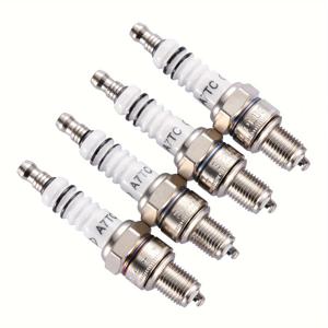 TEMU GOOFIT A7TC 점화 플러그 4개 세트 (50cc - 150cc 용), 고성능 기타 금속 재질 ATV 고카트용
