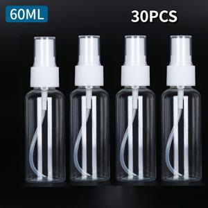 TEMU 30개 2oz 투명 플라스틱 빈 병, 플립 캡 포함 - 샴푸, 컨디셔너, 로션 및 화장품 용 여행용 용기 - 내구성, BPA 프리 및 이동용 사용에 이상적, 휴대용 액체 보관 | 투명 컨테이너 | 안전한 캡 기능, 샤워 필수품, 크리스마스에 가장 좋습니다.