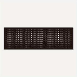 TEMU 100개 스티커/패키지 흑백 스트립 스티커 라운드 자체 접착 베이킹 케이크 상자 DIY 밀봉 스티커 장식 스티커