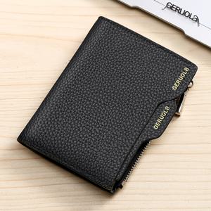 TEMU RFID 방지 신제품 접이식 정품 가죽 지갑 멀티펑션 자석 카드 홀더 짧은 대용량 지퍼형 머니 클립/지폐 지갑/독립 ID 카드 케이스/신용카드/은행카드/사진/현금/생일 선물/축제 선물/기념일 선물 아버지의 날 선물