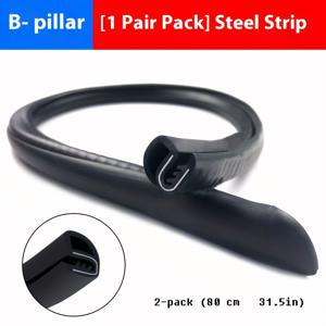 TEMU 2pcs B-구조음 방지 스트립 - 자동차 도어용 방수, 먼지 방지, 소음 방지 및 소음 감소, 설치가 쉬운 고무 스티커, 태양 보호 및 자동차 실내 액세서리에 이상적 | 음 방지 | 유연한 고무 스트립, 자동차 도어 스티커