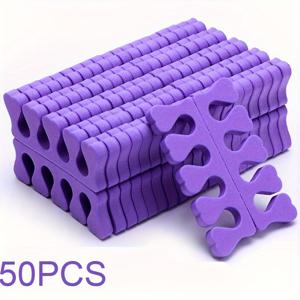 TEMU 50개 하트 모양의 부드러운 스폰지 발가락 분리기 - 편안한 네일 아트 도구 및 액세서리, 냄새 없는 발 분리기, 매니큐어용 부드러운 젤 네일 폴리시 리무버 패드, 네일 테크 공급품, 네일 아트 액세서리, 하트 모양 디자인, 내구성 있는 네일 패드|젤네일|네일재료