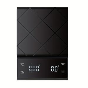 TEMU 1pc 고정밀 지능형 핸드 브루드 커피 전자 계량기 - 가정 주방, 컵을 붓는 것, , 프렌치 프레스에 이상적 - 내구성이 뛰어난 플라스틱, 배터리 작동 (AAA), 커피 바 액세서리