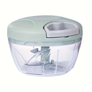 TEMU 1pc 16.91oz 수동 채소 다지기 및 식품 다지기 - 휴대용, 전기 없음, 스테인레스 스틸 블레이드, PET 컨테이너, 양파, 샐러드 및 더 많은 것을 위한 이상적인 도구, 다지기 액세서리|야채다지기