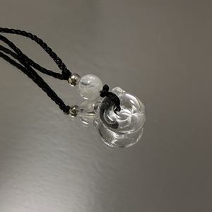 TEMU 커플용 귀여운 강아지 뼈 펜던트 목걸이 2쌍 세트 - 유리 & 합성석 비즈, 블랙 코드, 미니멀 캐주얼 스타일 선물 (15세 이상 여성 및 남성)|남자목걸이