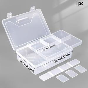 TEMU 1개 대용량 플라스틱 보관함, 투명 2단 미술 용품 컨테이너, 두껍게 된 스케치 펜, 연필, 숯, 미술 도구를 위한 정리함, 예술가 및 학생들에게 이상적