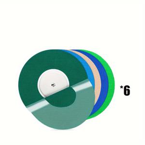 TEMU 팩 방수 Libre3 센서 보호 스티커 - 유연한 CGM 테이프, 하이포알러지 및 라텍스 프리, 14일용 접착제, 붙지 않는 센터, 수영 및 물 활동용 다색 옵션, Windows Phone와 호환, 센서 스티커, 건강 모니터링, 생동감 있는 디자인, 내구성 있는 접착제