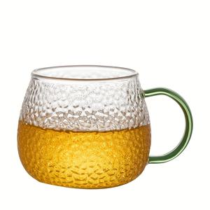 TEMU 150ml/5.07oz 미니 컵, 4개 세트의 해머드 컵, 고성능 보로실리케이트 열 저항 컵, 전자레인지, 가스 스토브, 인덕션 히팅에 적합, 열 충격 저항, 손잡이가 있는 티 컵, 차가운 음료 컵, 우유 컵, 아침 컵, 작은 물 컵