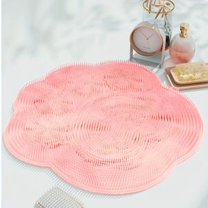 TEMU 1pc SpaLux 네오프렌 각질 제거 샤워 매트 - 미끄럼 방지 백 스크러버 및 발 세척 패드, 딥 스킨 클렌징을 위한 쉽게 세척 가능한 스파 욕실 액세서리|수세미|발매트