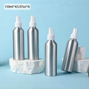 TEMU 4팩 알루미늄 미스트 스프레이 병, 100ml/, BPA 프리 화이트 펌프가 있는 금속 아토마이저, 재사용 가능한 에센셜 오일, 화장품, 향수, 톤러, 얼굴 스프레이 디스펜서, 알코올 프리|오일스프레이