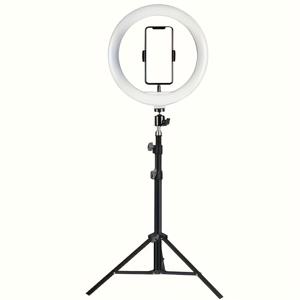TEMU 아이폰 안드로이드용 10인치 USB 셀카 LED 조명 촬영 + 데스크탑 삼각대 스탠드, (따뜻한/차가운/일반) 라이브 스트리밍 메이크업 Vlog, 사진 액세서리, 봄 Gif