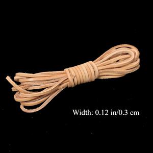 TEMU 5미터 원활한 소가죽 가죽 코드 - DIY 보석 만들기, 팔찌 및 목걸이 액세서리용 평평한 3-6mm 스트랩