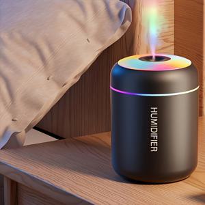 TEMU 1pc 에센셜 오일 아로마테라피 미스트 디퓨저 및 가습기, 색상 변경 야간 조명, 냉기 미스트 기능, 침실을 부드러운 분위기로 청소 및 정화, 가정용 가습기, 침실, 거실 장식, 침실 가습기 | 현대 미학 | 디퓨저, 에센셜 오일 디퓨저